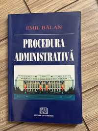 Procedura administrativa - Emil Balan