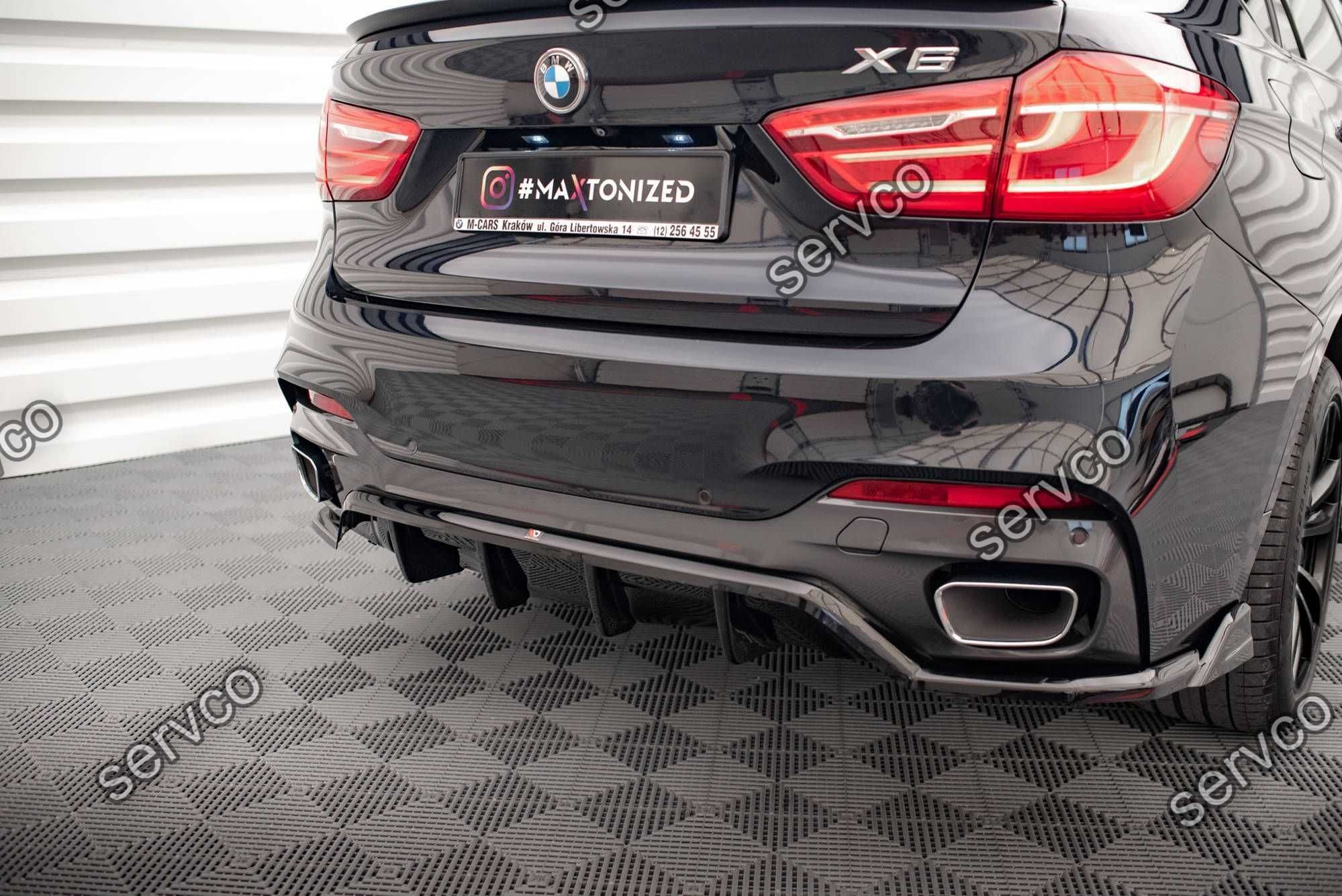 Prelungire bara spate Bmw X6 F16 M-Pachet 2014-2019 v2 Maxton Design