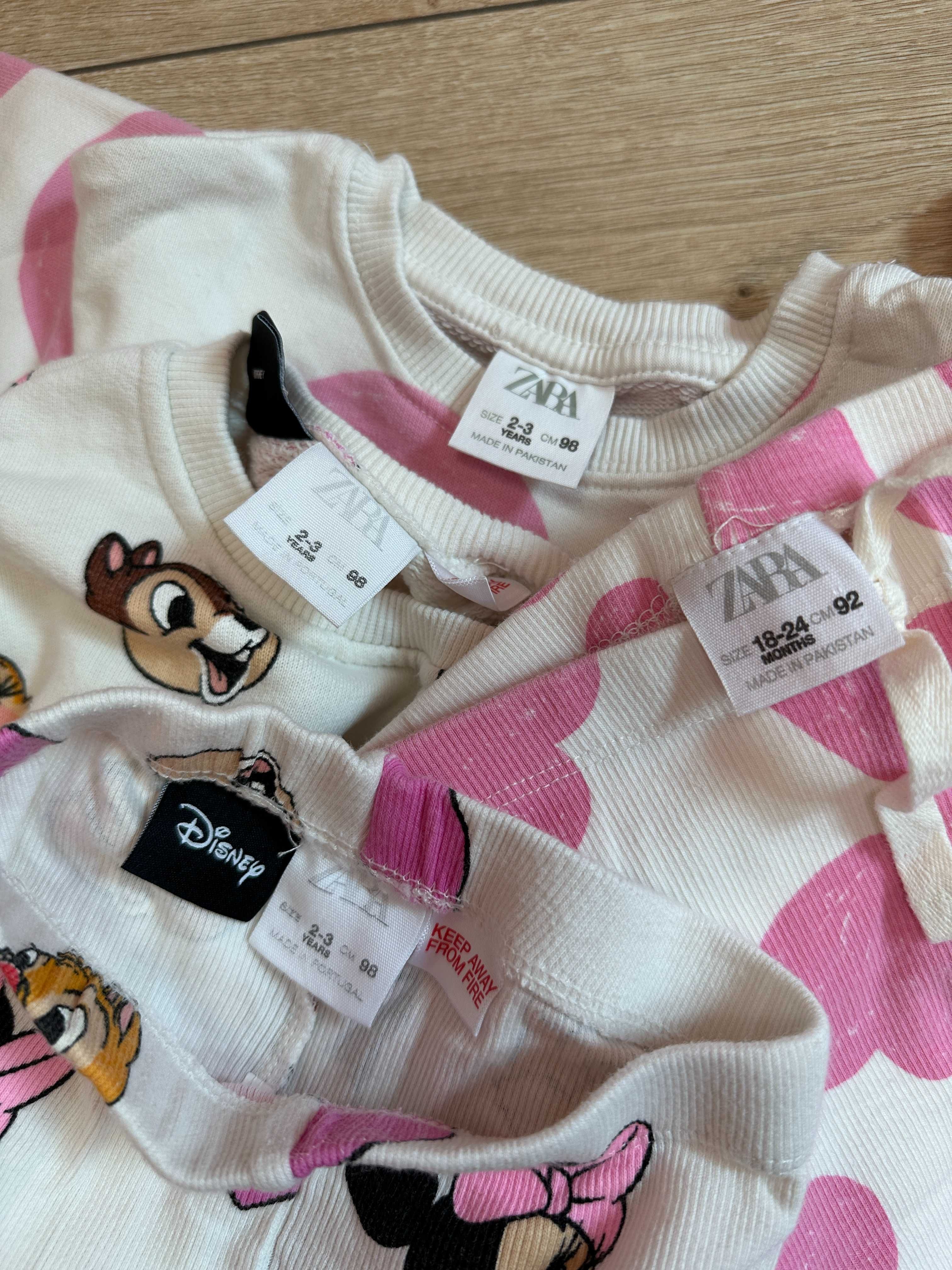 Комплекти суичър и клин Zara, 2-3г/98; суичър и дънки Zara,  2-3г/98