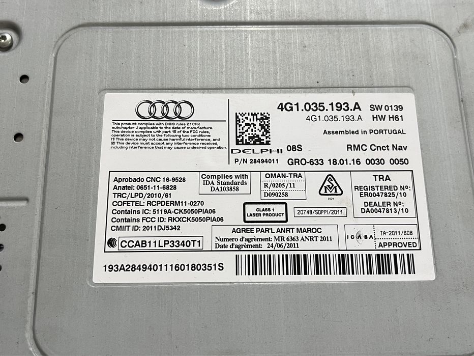 Unitate navigatie / Display / MMI Audi A6 A7 C7 4G