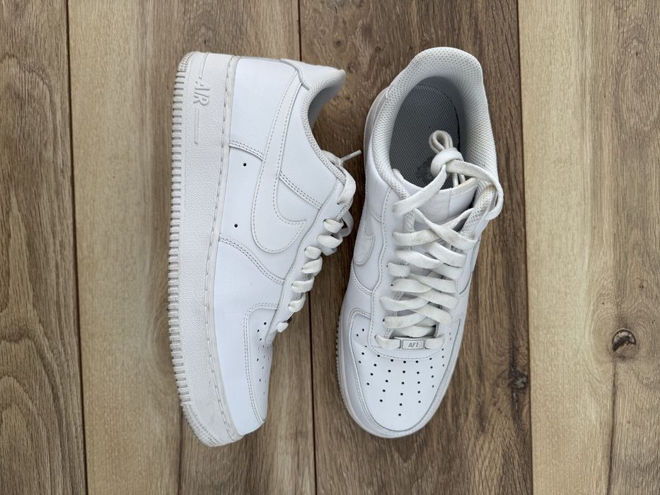 Оригинален мъжки Nike Air Force 1, бял 42.5 номер