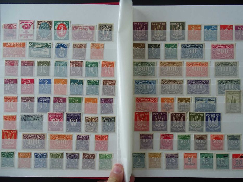 Clasor cu timbre vechi Germania Reich 1900-45, stamp/nestamp, (Lot 66)