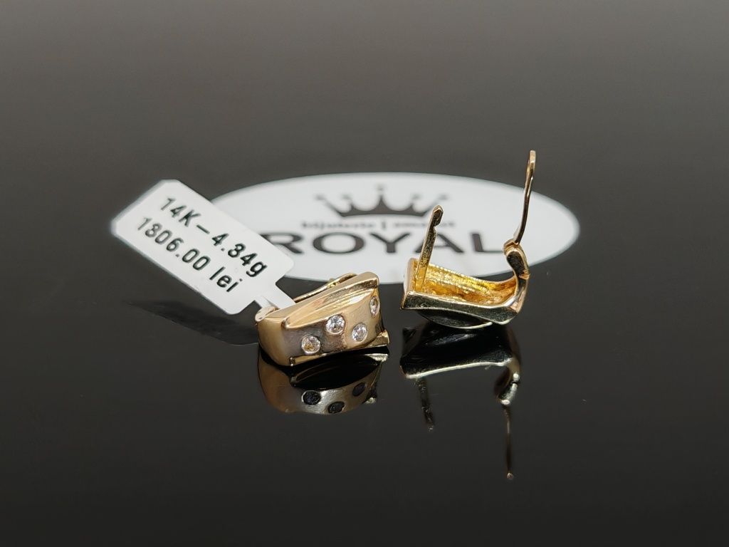 Bijuteria Royal CB : Cercei dama aur 14K 4,34 gr