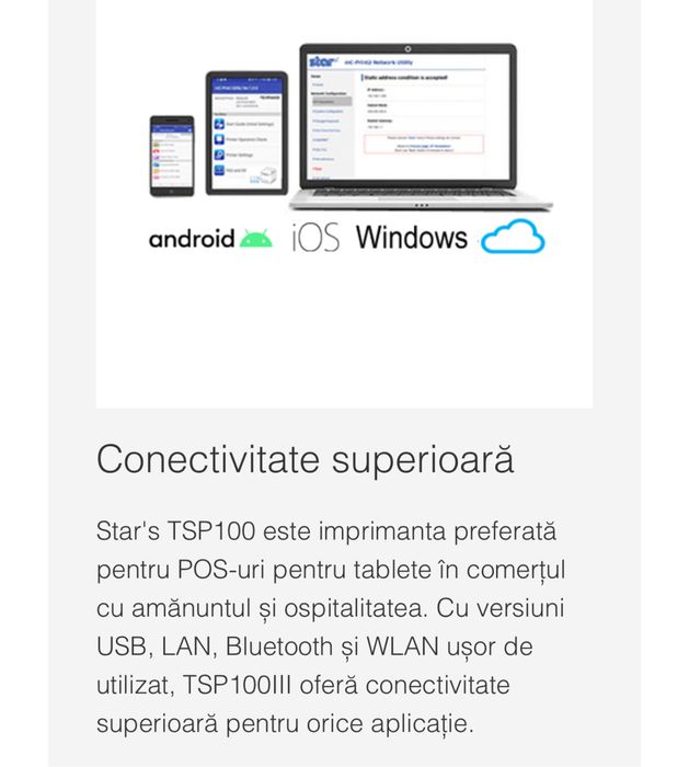 Imprimanta Star Tsp100III WI FI