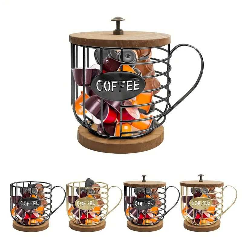 Органайзер Метална поставка за кафе капсули за Nespresso Dolce Gusto