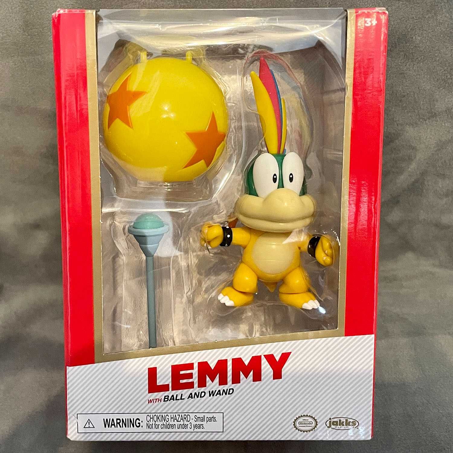 Figurina Nintendo Lemmy with Ball and Wand Jakks Gold 10 cm - NOU