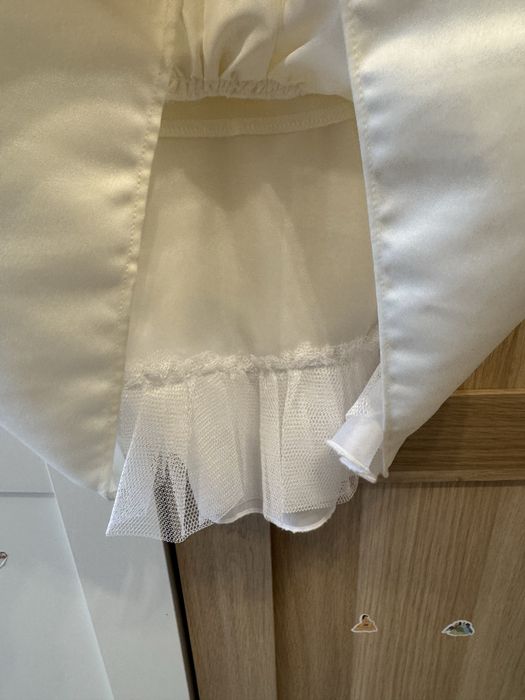 Официална бяла рокля 9-12 месеца