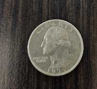 Moneda pentru colecționari  Quarter Dollar American  an 1977