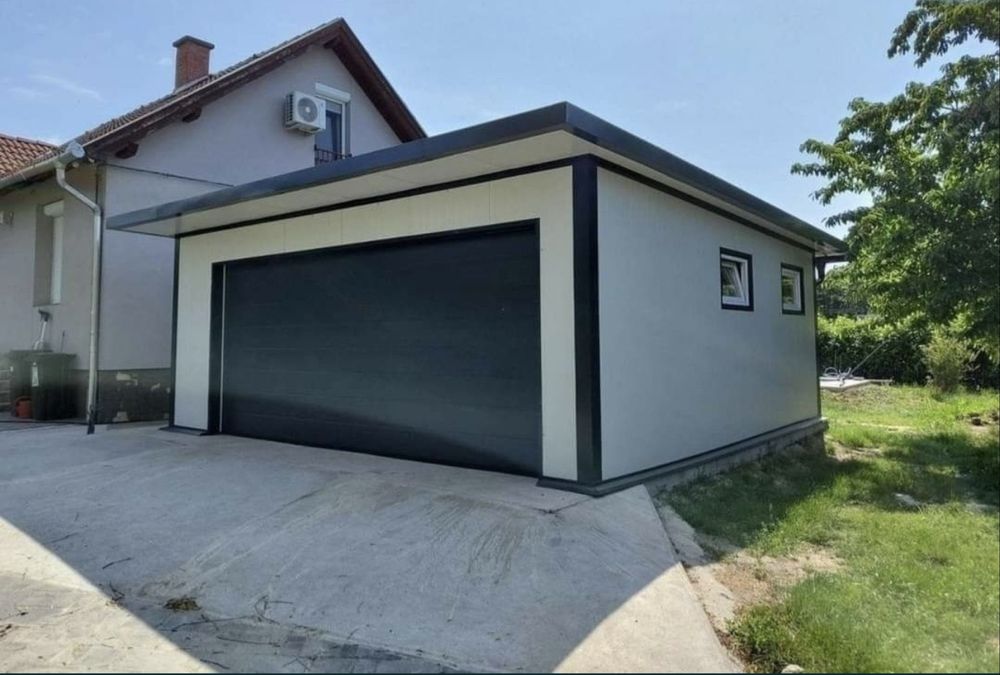 Garaje auto pe structura metalica la comanda