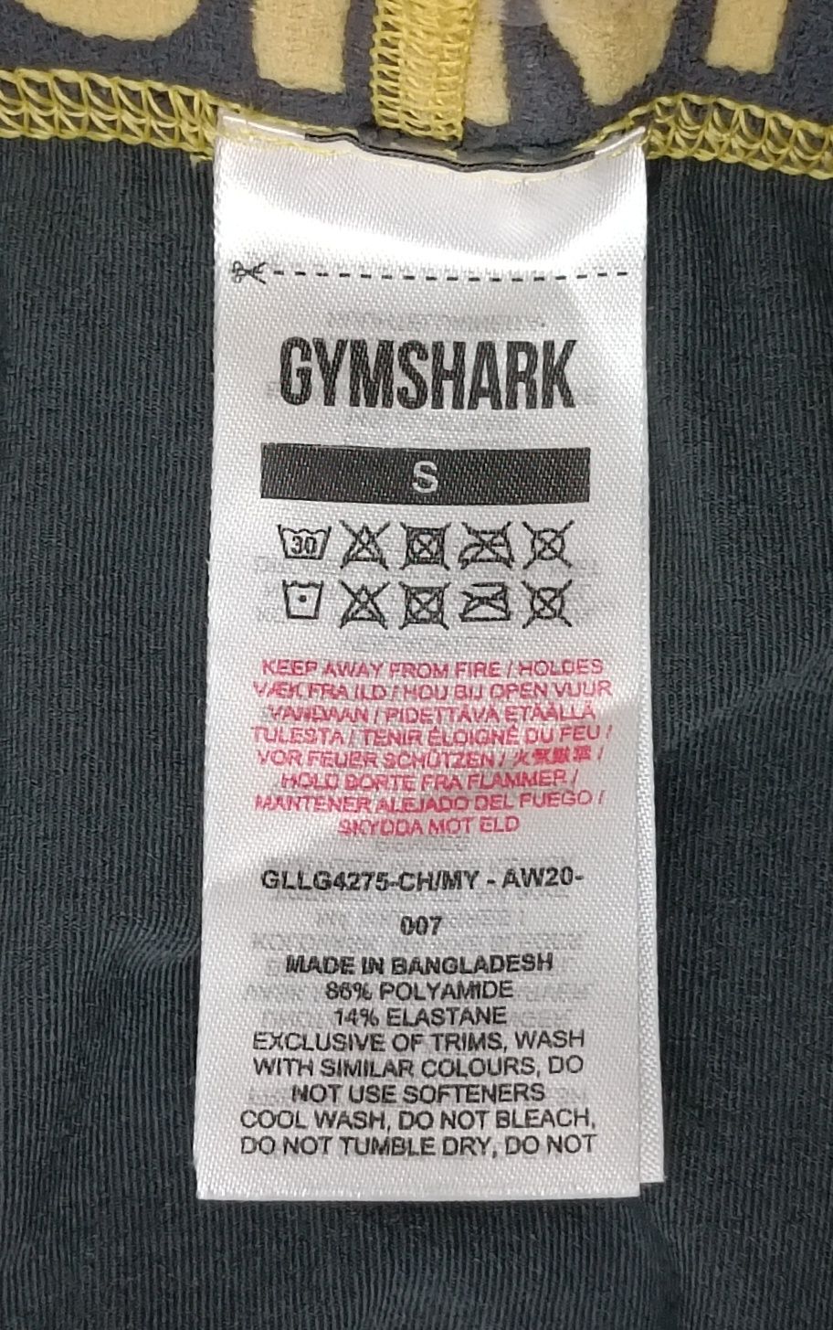 Gymshark оригинален екип S спорт бюстие и клин комплект