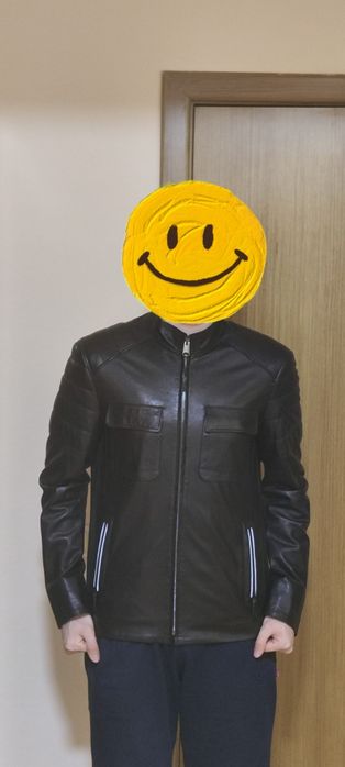 Кожаная куртка Due Brude (новая, Турция)