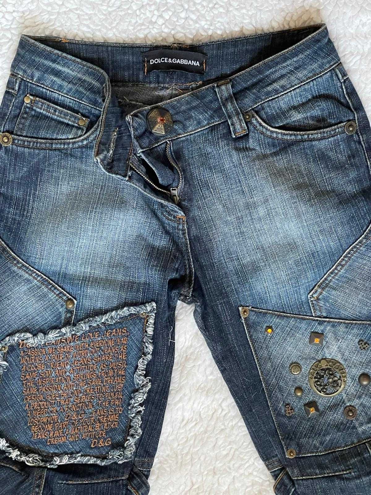 Blugi dama vintage pantaloni scurti blue jeans D&G vara