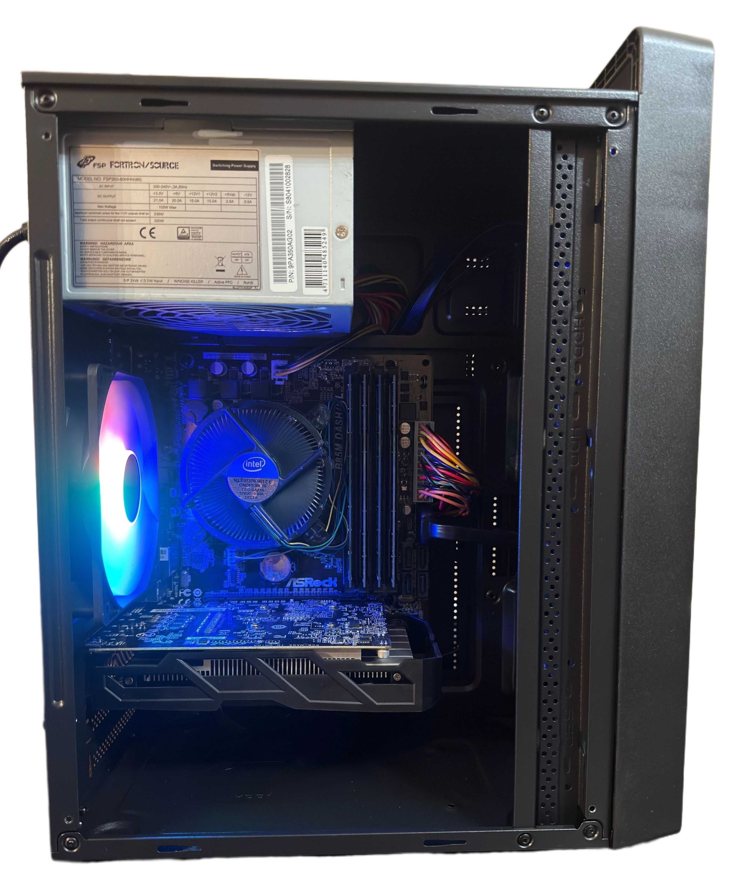 Геймърски компютър i5 4590 RX 460 4GB GDDR5 RAM 16GB SSD 256GB RGB