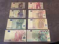 € Лот позлатени банкноти