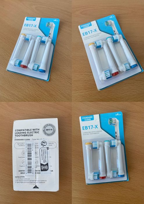 Capete periuță electrică EB17-X, standard clean, set 4 bucăți