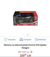 Masina cu telecomanda Porche 918 Spider, Neagra