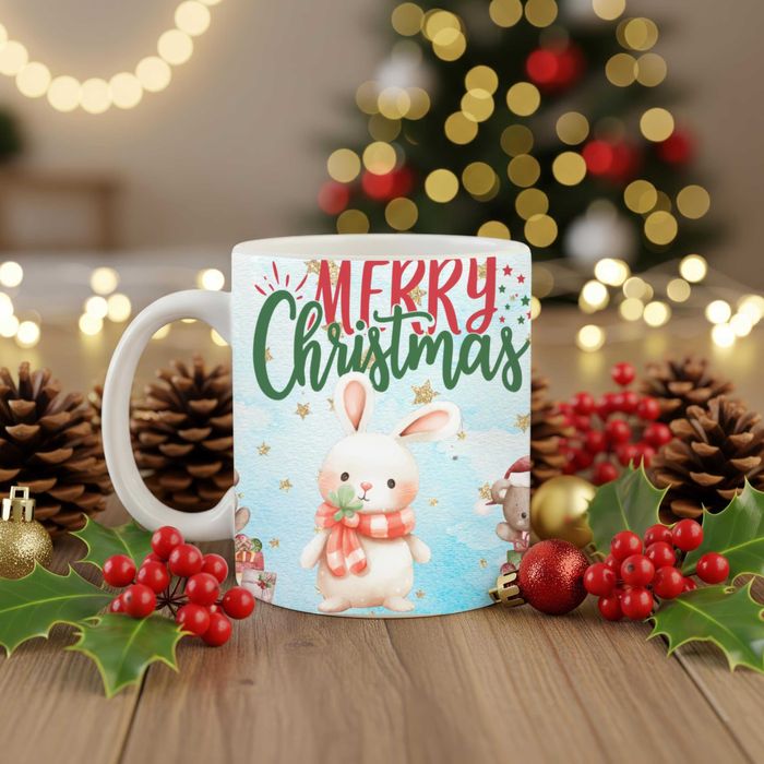 Коледна чаша с оригинален дизайн по предварителна поръчка