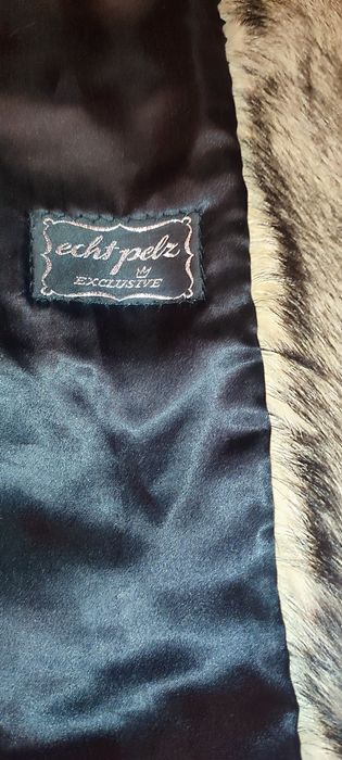 Palton de blana vulpe polara Echt Pelz,croiala clasica, model rar