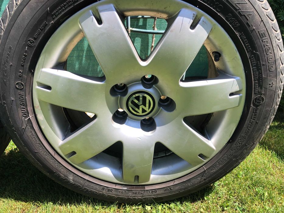 Jante OEM VW R16 + anvelope Bridgestone Turanza Runflat