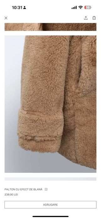 Palton zara marimea 10 ani