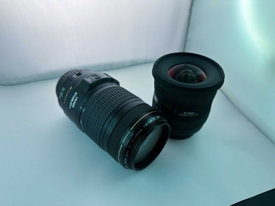 biectiv Canon zoom EF 70-300mm 1: 4-5.6 si Sigma Ultra Wide 10-20mm