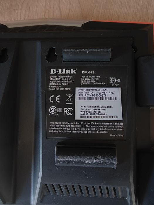 Router wireless D-link DIR-879 EXO, Dual-band, AC1900 Mbps, Gigabit, 4