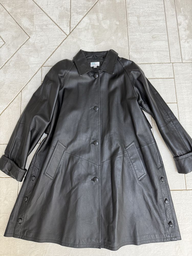 Trench din piele naturala