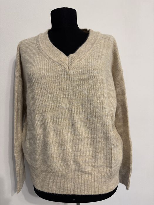 Pulover dama masura M culoare bej