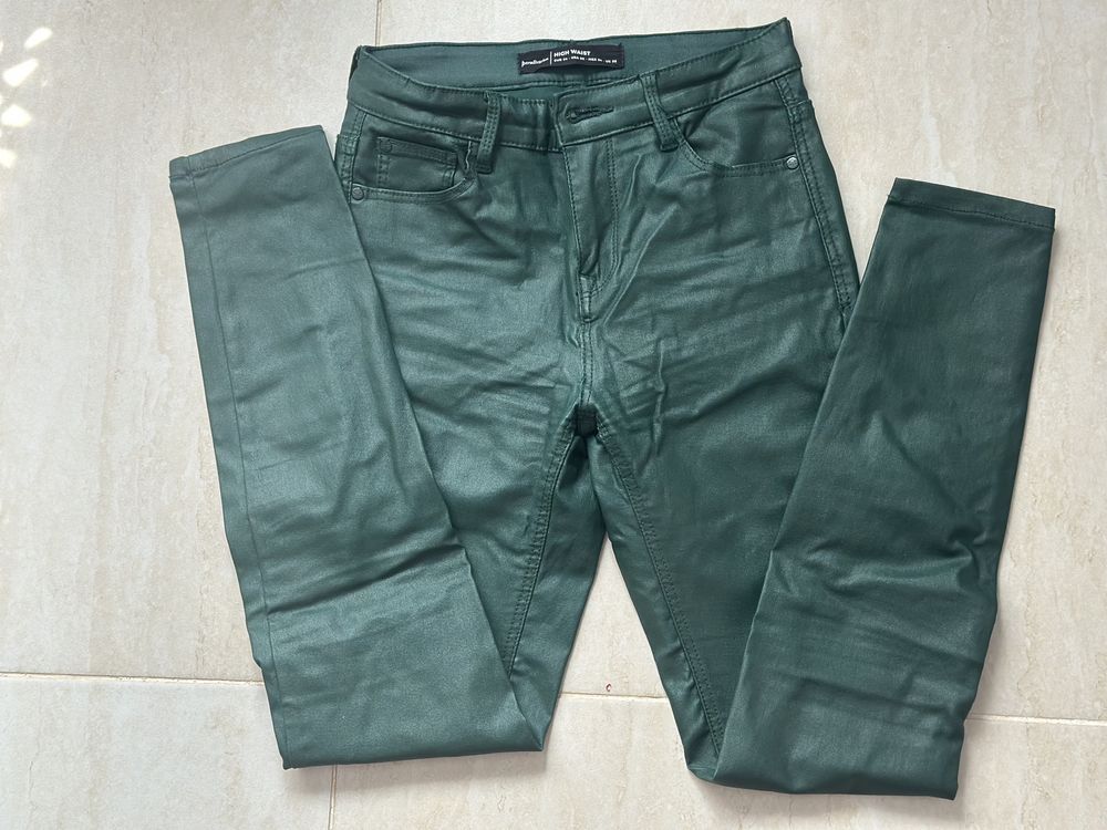 Pantaloni Latex Verde