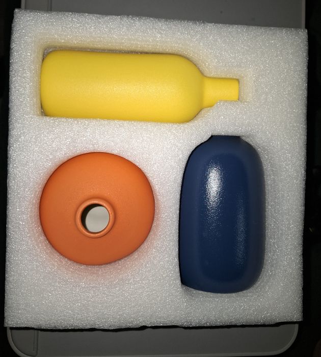 Set de 3 Vaze Ceramice de mici dimensiuni, Rustice, still Morandi