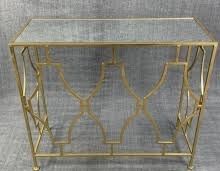 Зеркальная консоль , столик под золото