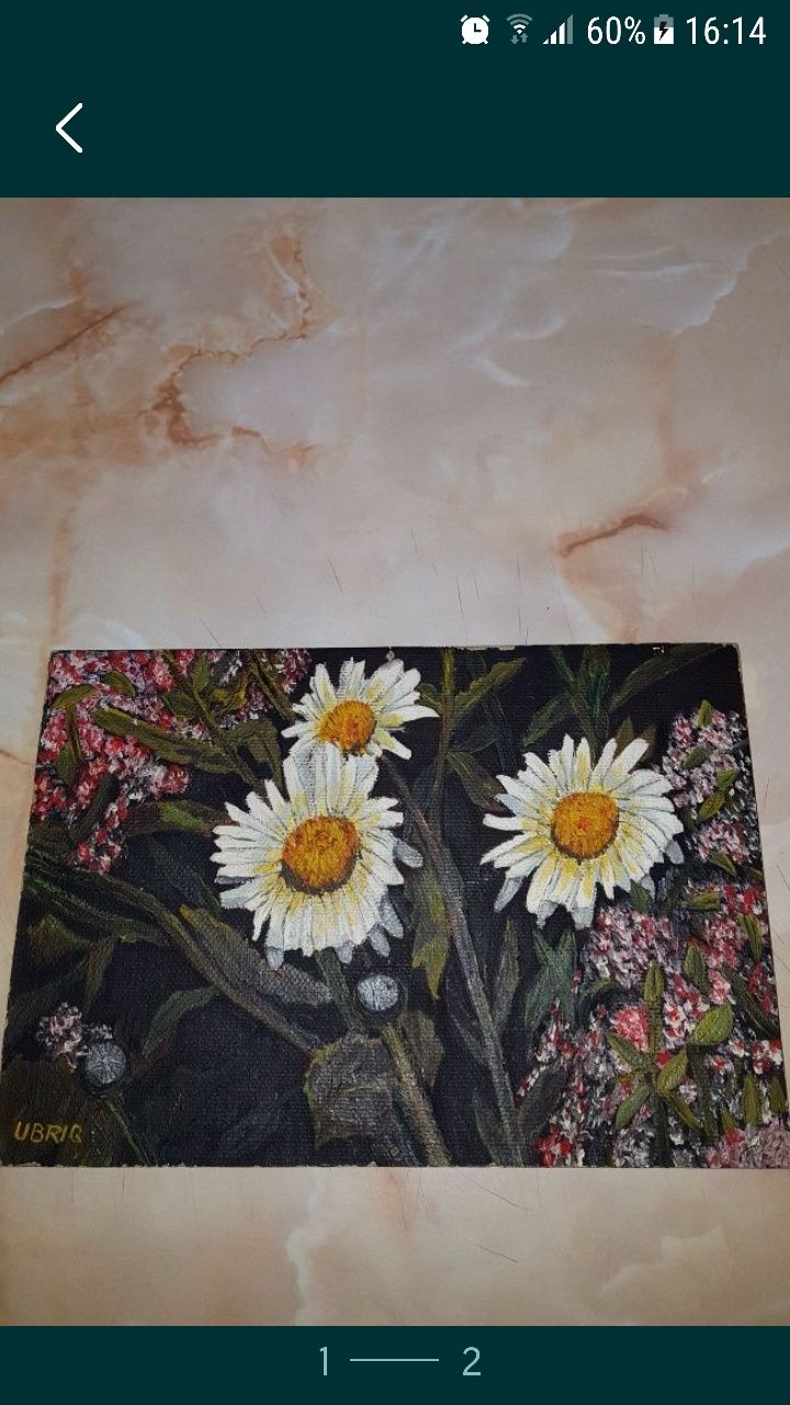 tablou pictat pe placaj 24×16 cm