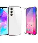 Samsung A25/A26/A35/A36/A55/A56 Husa TPU Clara/Neagra si Folie Sticla