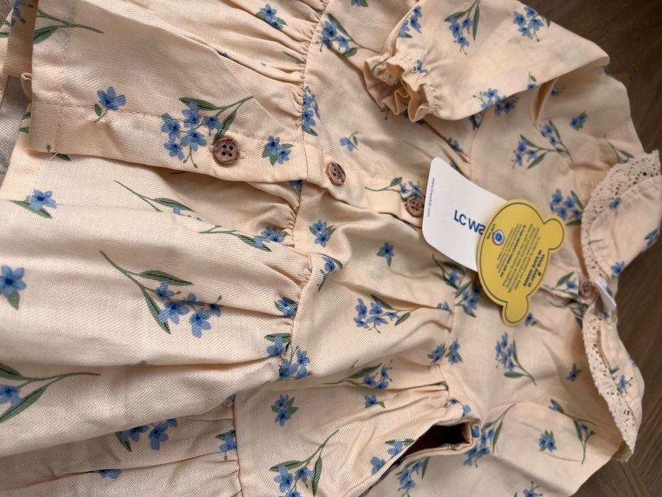 Бебешка памучна рокля - тип риза, LC Waikiki