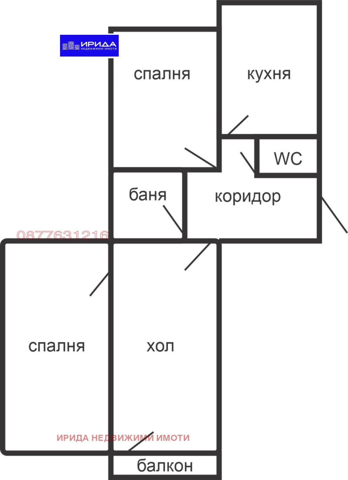 Тристаен апартамент в Младост 1