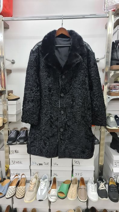 Мужской пальто из натурального каракульа