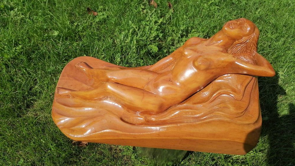 sculptura , nud , lemn , statueta lemn , dimensiune mare