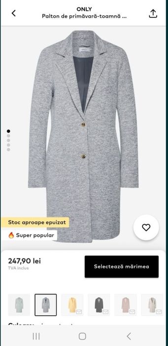 Palton primavara-toamana Only