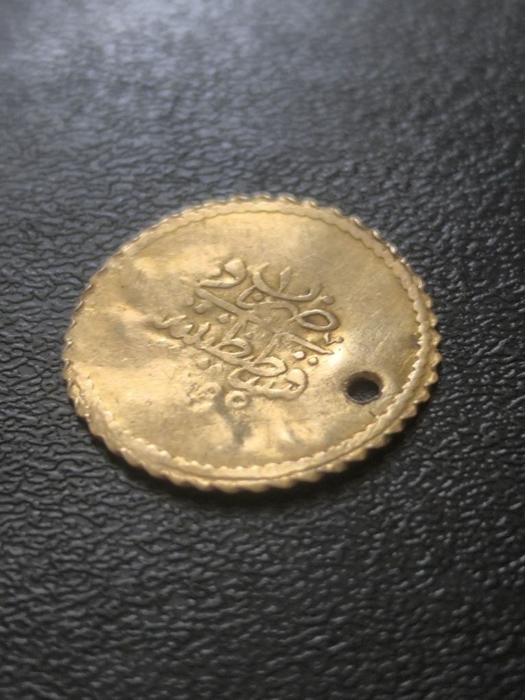 Златна монета, MAHMUDYE ALTIN 1839 год,султан Абдул Меджит,0.65 гр.20к
