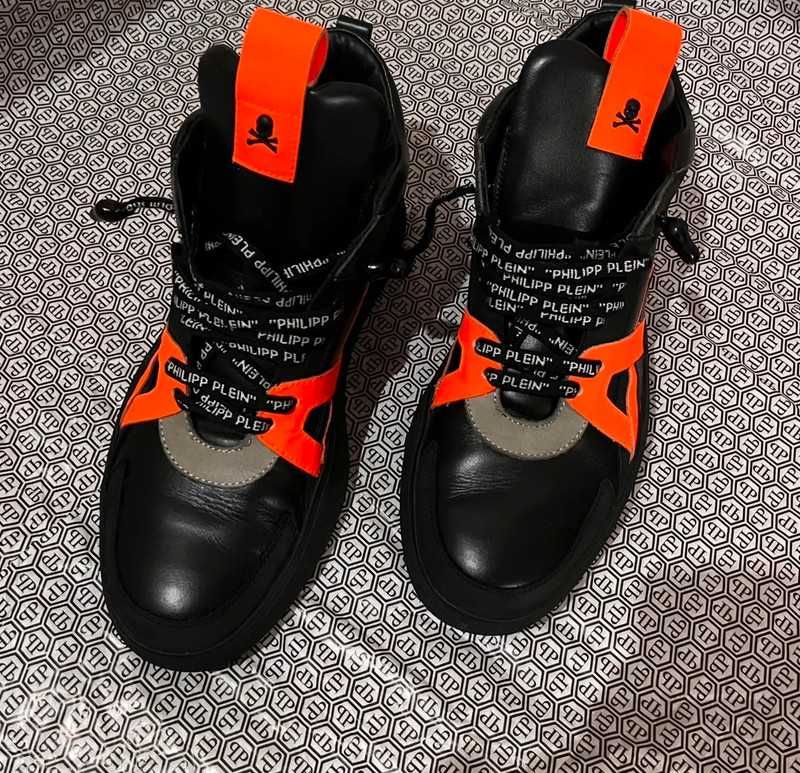 Sneakers Hi Top Philipp Plein negri marimea 41