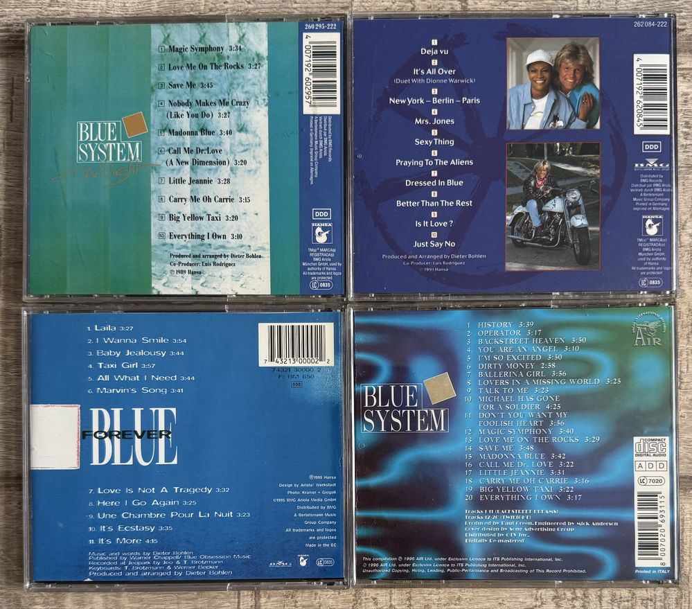 Pachet cd-uri Italo-disco - Bad Boys Blue/Blue System/CC Catch/Joy