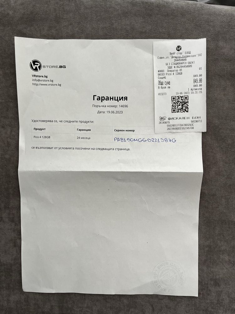 VR очила Pico 4 128GB