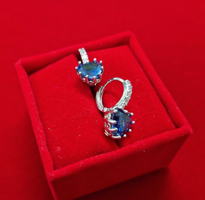 GP76, cercei placati cu aur alb 18k,incuietoare sigura,zirconiu inima