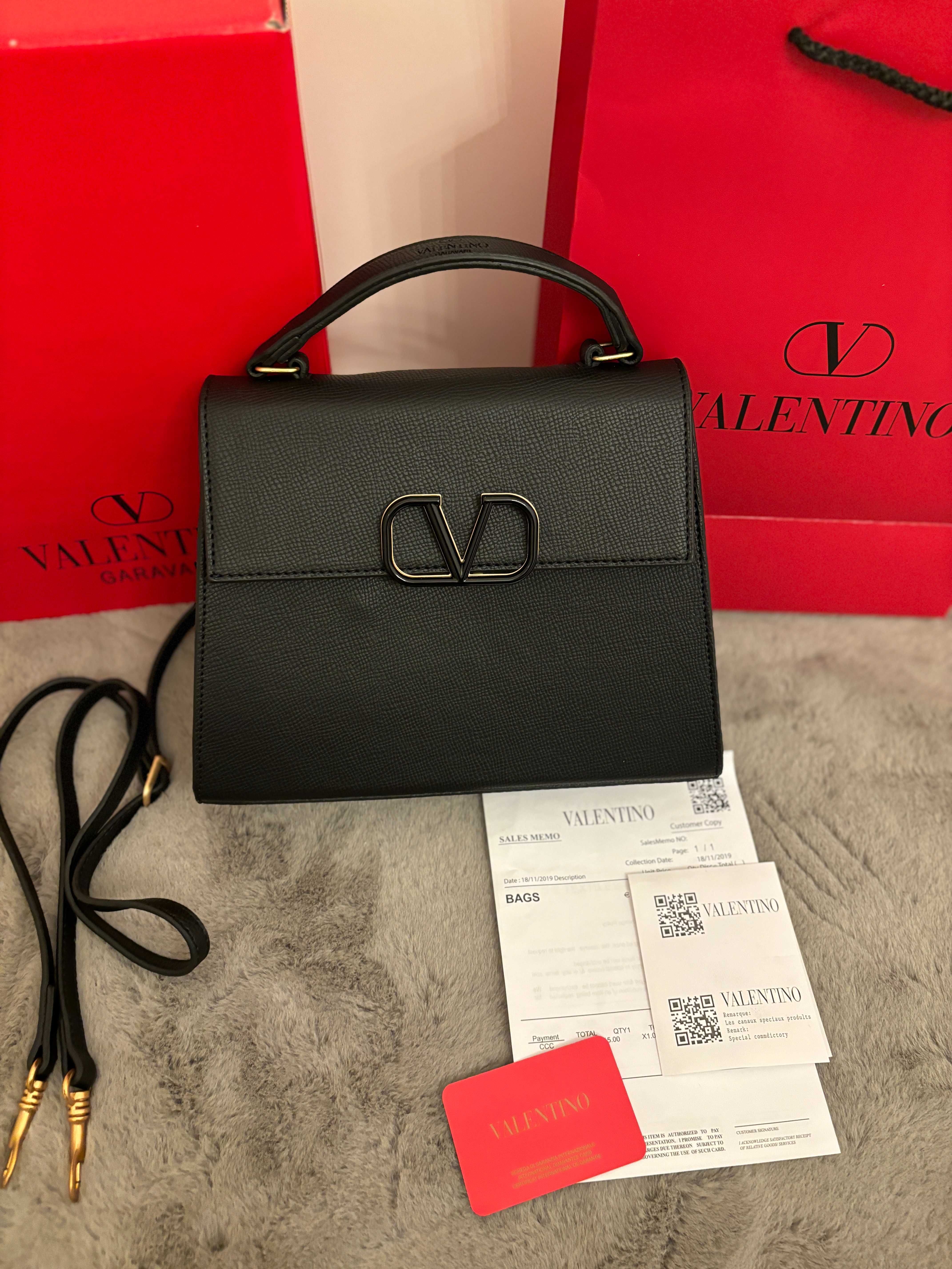 Poșetă/Geantă Valentino Garavani VSling 27cmx22cm black