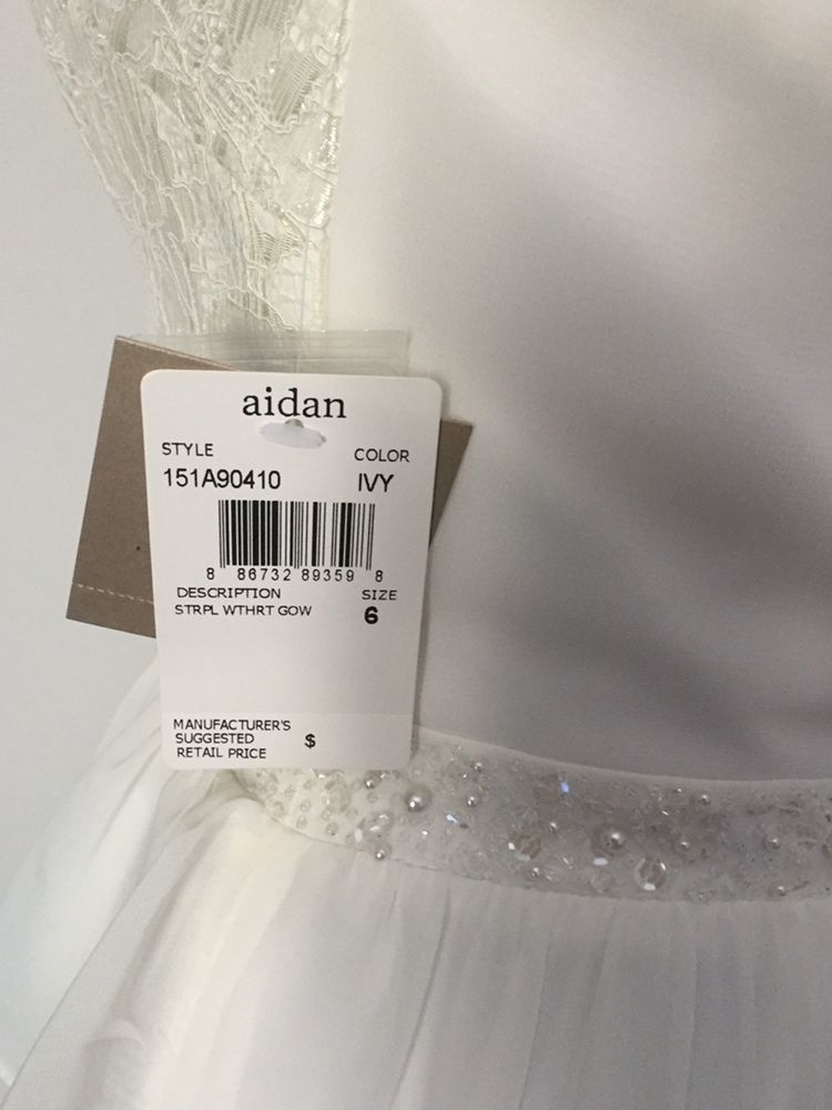 rochie eleganta nunta cocktail sau petrecere alba Aidan Maatox