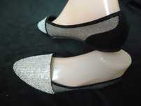Balerini dama negri piele cristale tul glitter made in USA opincute