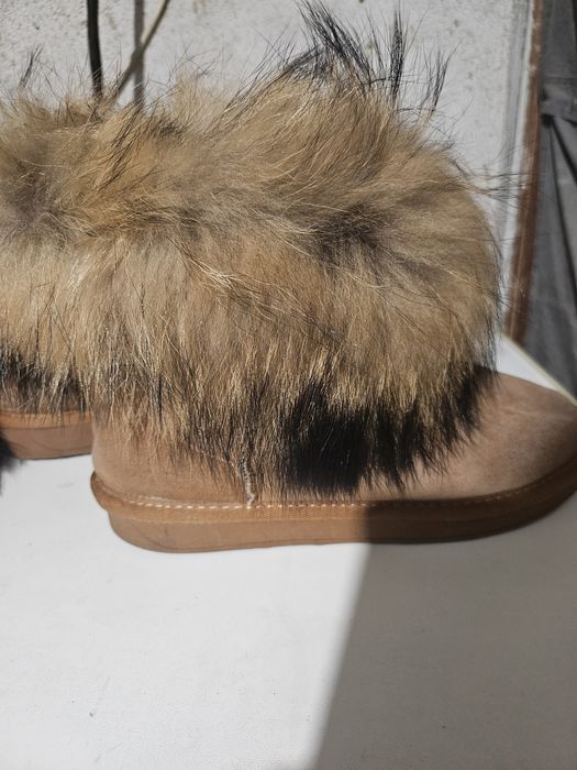 Ботуши естествена кожа и пух