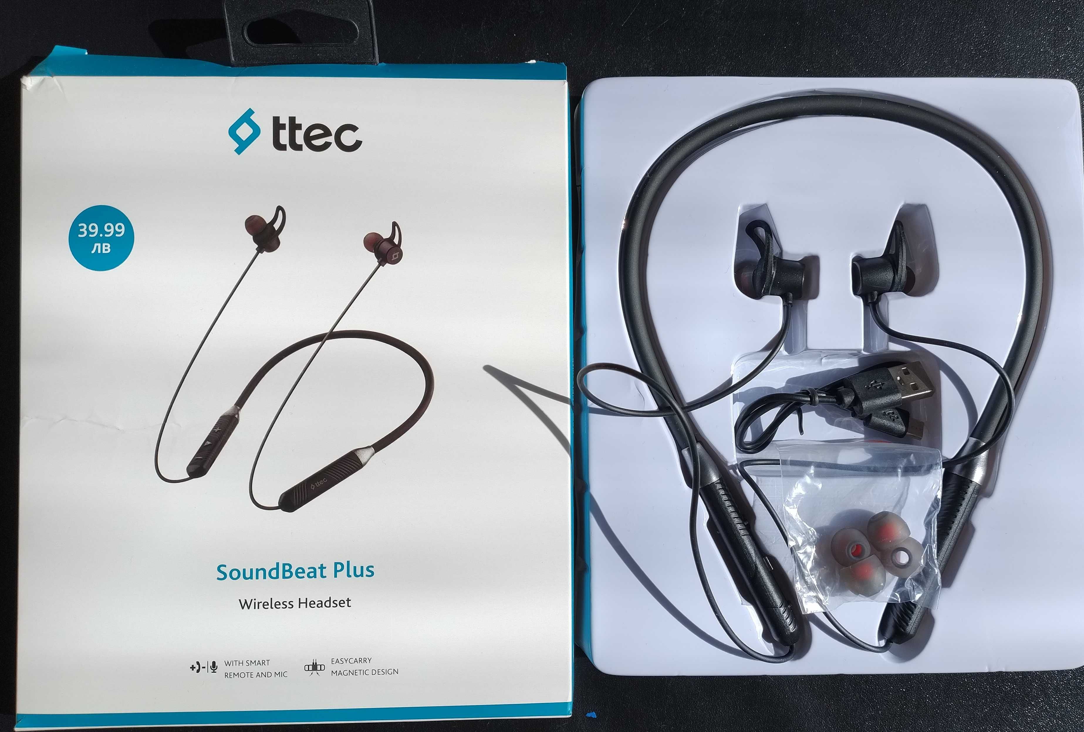 ttec SoundBeat Plus bluetooth слушалки
