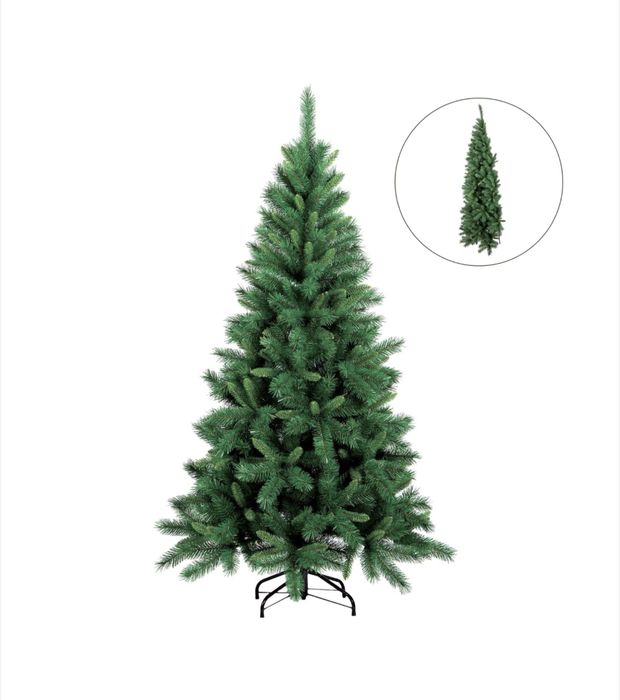 Изкуствена елха Dakota Half 180см + метална стойка