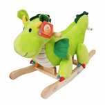 Balansoar copii, Dinozaur, din plus, verde